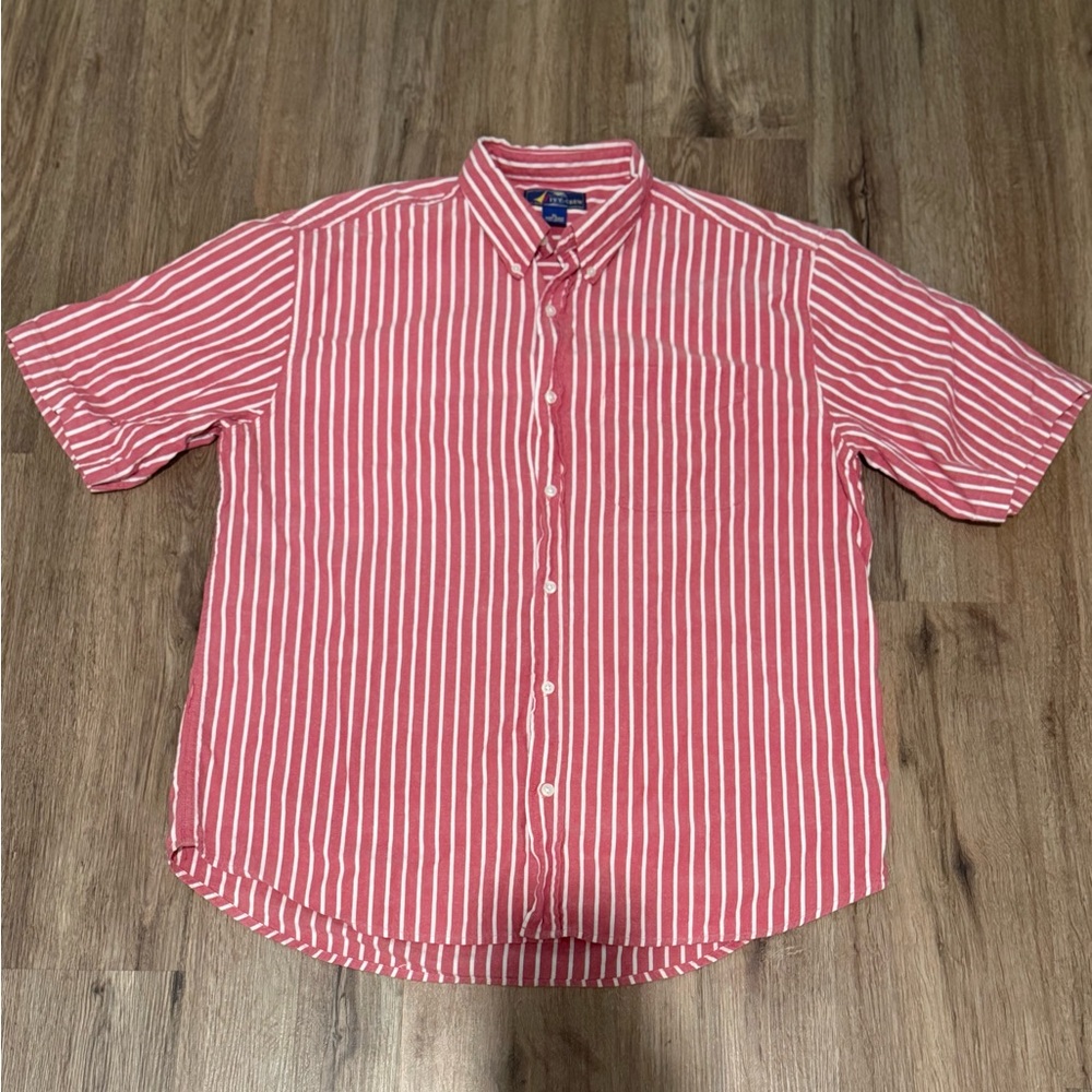 Ivy Crew Men’s Short Sleeve Button Down 100% Cotton Size XL